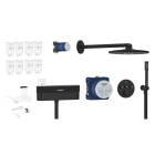 Душевая система GROHE SmartControl Purefoam с термостатом для душа, фантомный черный (105812KF00)