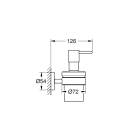 Дозатор жидкого мыла GROHE Essentials с держателем, хром (40448001)