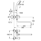 Смеситель для ванны GROHE Costa S, хром (2679210A)