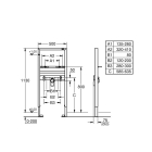 Система инсталляции для раковины GROHE Rapid SL (38554001)