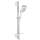 Душевой гарнитур GROHE Rainshower SmartActive 130 Cube, 3 вида струй, хром (26583000)