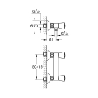 Смеситель для душа GROHE Costa S, хром (26317001)