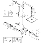 Душевая система GROHE Euphoria Cube 230 со смесителем, хром (23147001)