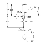 Смеситель для раковины GROHE Cubeo, XL-size, черный матовый (1017292430)