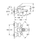 Готовый комплект для ванной комнаты GROHE Eurostyle new, белая луна (NB0019)
