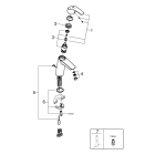 Смеситель для раковины GROHE Eurosmart, M-size, хром (2339410E)