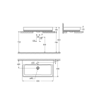 Раковина накладная GROHE Cube Ceramic 80 см, альпин-белый (3947600H)