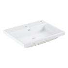 Раковина GROHE Cube Ceramic полувстраиваемая 60 см, альпин-белый (3947900H)