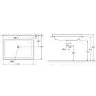 Раковина GROHE Cube Ceramic полувстраиваемая 60 см, альпин-белый (3947900H)