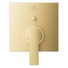 Внешняя часть смесителя для ванны GROHE Allure скрытого монтажа на 2 потребителя, квадратная, холодный рассвет матовый (19315GN1)