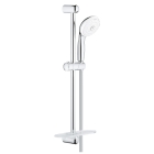 Душевой гарнитур GROHE New Tempesta 100 с мыльницей, 4 режима струи, душевая штанга 600 мм, 9,5 л/мин, хром (28593002)