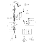 Смеситель для раковины GROHE Eurosmart Cosmopolitan E инфракрасный, хром (36330002)