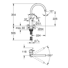 Смеситель для кухни GROHE Concetto, хром (32661003)