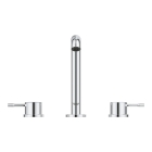 Смеситель для раковины GROHE Essence на 3 отверстия с донным клапаном, M-size, хром (20296001)