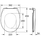 Унитаз подвесной GROHE Bau Ceramic с сиденьем с микролифтом (NW0105)