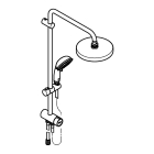 Душевая система GROHE New Tempesta Rustic 200 с переключателем потоков, хром (27399002)