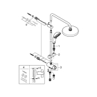 Душевая система GROHE New Tempesta Rustic 200 с переключателем потоков, хром (27399002)