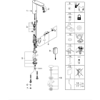 Смеситель для раковины GROHE Eurosmart Cosmopolitan E инфракрасный, L-size, хром (36421000)