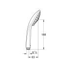 Ручной душ GROHE Vitalio Joy Massage, 2 режима, хром (27319000)