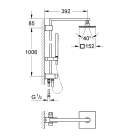 Душевая система GROHE Euphoria Cube System 150 с переключателем потоков, хром (27696000)