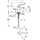 Смеситель для раковины GROHE Eurosmart, S-size, хром (23984003)