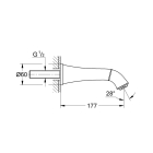 Излив для ванны GROHE Grandera, хром (13341000)