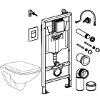 Комплект инсталляции GROHE Solido 4 в 1 с подвесным унитазом Lecico и сиденьем (39467000)