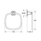 Кольцо для полотенца GROHE Grandera, хром (40630000)