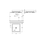 Раковина GROHE Cube Ceramic, свободностоящая, без перелива 40 см, альпин-белый (3948200H)