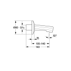 Излив для ванны GROHE, хром (13540000)