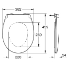 Унитаз подвесной ободковый Grohe Bau Ceramic с сиденьем с микролифтом (NW0110)