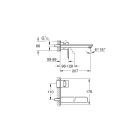 Внешняя часть смесителя для раковины GROHE Lineare, L-Size, суперсталь (23444DC1)