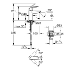 Смеситель для раковины GROHE Eurosmart, S-size, хром (23988003)