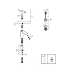 Смеситель для раковины GROHE Eurosmart, M-size, хром (23989003)
