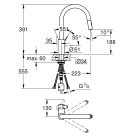 Готовый набор для кухни GROHE Eurosmart Cosmopolitan (NK0016)