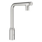 Смеситель для кухни GROHE Minta SmartControl с вытяжным изливом 2jet, суперсталь (31889DC0)