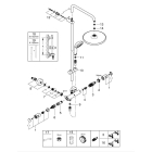 Душевая система GROHE Vitalio Start System 250 с термостатом для душа, хром (26677000)