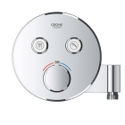 Внешняя часть термостата для ванны и душа GROHE Grohtherm SmartControl на 2 потребителя, хром (29120000)