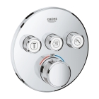 Внешняя часть термостата для ванны и душа GROHE Grohtherm SmartControl на 3 потребителя, хром (29121000)