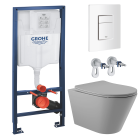 Комплект инсталляции GROHE Rapid SL 38772SH0 с унитазом Aqueduto CONE CON0130 и сиденьем с микролифтом (NW0216)