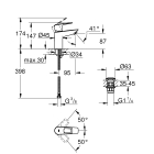 Смеситель для раковины GROHE BauLoop, S-size, хром (23879001)