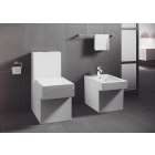 Унитаз напольный с бачком и сиденьем с микролифтом GROHE Cube Ceramic, альпин-белый (NW0037)