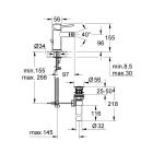 Смеситель для биде GROHE BauClassic, хром (32864000)