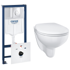 Комплект инсталляции GROHE Rapid SL 4 в 1 с унитазом Bau Ceramic и сиденьем (NW0115)
