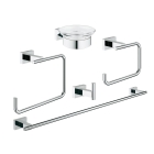 Набор аксессуаров GROHE Essentials Cube (5 предметов), хром (40758001)