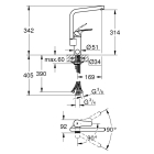 Смеситель для кухни GROHE Eurosmart, хром (31787001)