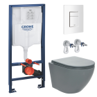 Комплект инсталляции GROHE Rapid SL 38772SH0 с унитазом AQUAme AQM2002MGR и сиденьем с микролифтом (NW0285)