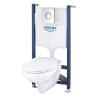 Комплект инсталляции GROHE Solido 4 в 1 с подвесным унитазом и сиденьем (39498000)