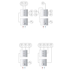 Внешняя часть переключателя потоков GROHE Grohtherm SmartControl на 3 положения, круглая, хром (29122000)