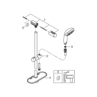 Душевой гарнитур GROHE Tempesta 100 с мыльницей, 3 режима струи, душевая штанга 600 мм, 9,5 л/мин, хром (27927001)